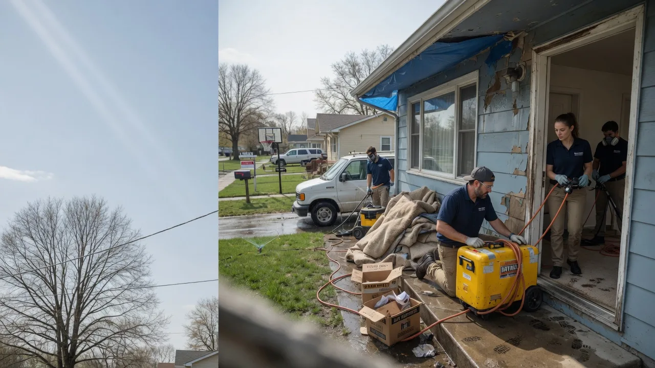 Basement Flood Cleanup in Le Roy, KS near me